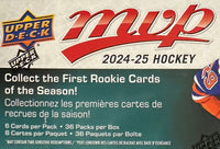 2024 2025 Upper Deck MVP Hockey Series Unopened Retail 36 Pack Box with Chance for Rookies Plus #1 Draft Picks Cards
