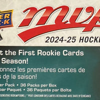 2024 2025 Upper Deck MVP Hockey Series Unopened Retail 36 Pack Box with Chance for Rookies Plus #1 Draft Picks Cards