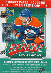 2024 2025 Upper Deck MVP NHL Hockey Blaster Box with EXCLUSIVE Gold Parallels