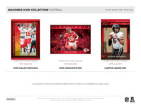 Patrick Mahomes 2025 Panini Icon Collection Factory Sealed 24 Card Blaster Box Featuring 1 MEMORABILIA Card, 3 Red Parallels and 1 Opti-Chrome Insert Plus
