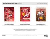Patrick Mahomes 2025 Panini Icon Collection Factory Sealed 24 Card Blaster Box Featuring 1 MEMORABILIA Card, 3 Red Parallels and 1 Opti-Chrome Insert Plus
