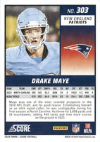 Drake Maye 2024 Panini Score Series Mint Rookie Card #303
