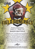 Baker Mayfield 2018 Leaf Field Generals Mint Rookie Year Card #FG-01
