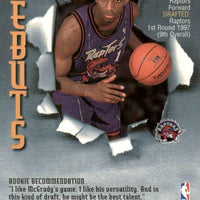 Tracy McGrady 1997 1998 Topps FINEST Debuts Series Mint Rookie Card #107