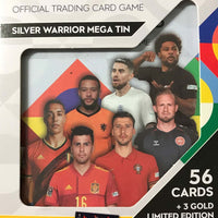 2022 2023 Topps Match Attax Soccer Road to Nations League Finals SILVER WARRIOR Collectible Mega Tin with an EXCLUSIVE World Class Warrior Limited Edition Gold Card