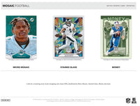 2024 Panini MOSAIC Football Series Blaster Box with EXCLUSIVE Retail Inserts and Numbered Parallels Plus (Copy)
