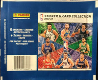 2022 2023 Panini NBA Basketball Sticker Collection Unopened Box 50 Packs 250 Stickers 50 Cards
