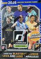 2026 Panini Donruss National Women's Soccer League NWSL Soccer Blaster Box with 6 Rated Rookie Cards and 9 Inserts or Parallels
