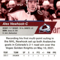 Alex Newhook 2021 2022 Upper Deck NHL Star Rookies Box Set Card #4