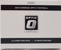 2021 Donruss OPTIC Football Factory Sealed Cello Pack Box (144 Cards Total)
