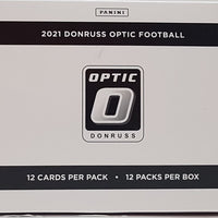 2021 Donruss OPTIC Football Factory Sealed Cello Pack Box (144 Cards Total)