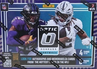 2025 Panini Donruss OPTIC Football Series Blaster Box with 3 EXCLUSIVE Rated Rookies Purple Shock Parallels and Chance for Ultra Rare Downtown Inserts PLUS
