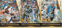 Carolina Panthers vs Denver Broncos 2016 Panini Super Bowl 50 Commemorative Limited Edition NFL Football Factory Sealed 21 Card Set
