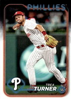 Philadelphia Phillies 2024 Topps Complete Mint 24 Card Hand Collated Team Set Featuring Bryce Harper Kyle Schwarber and Trea Turner with Johan Rojas Orion Kerkering and Weston Wilson Rookies Plus
