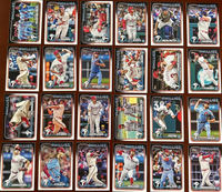 Philadelphia Phillies 2024 Topps Complete Mint 24 Card Hand Collated Team Set Featuring Bryce Harper Kyle Schwarber and Trea Turner with Johan Rojas Orion Kerkering and Weston Wilson Rookies Plus
