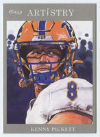 Kenny Pickett 2022 SAGE Artistry Portrait Series Silver Border Version Mint Rookie Card #98
