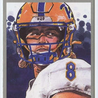 Kenny Pickett 2022 SAGE Artistry Portrait Series Silver Border Version Mint Rookie Card #98