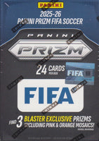 2025-26 Panini PRIZM FIFA Soccer Blaster Box Featuring Stars from the 2026 World Cup with 3 EXCLUSIVE Prizms including Pink and Orange Plus Possible AUTOGRAPHS
