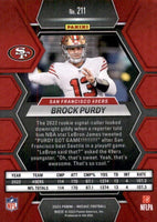 Brock Purdy 2023 Panini Mosaic Series Mint 2nd Year Card #211
