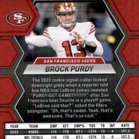 Brock Purdy 2023 Panini Mosaic Series Mint 2nd Year Card #211