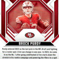 Brock Purdy 2023 Panini Rookies & Stars Series Mint 2nd Year Card #88