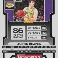 Austin Reaves 2023 2024 Panini Prizm Monopoly Series Mint Card #42