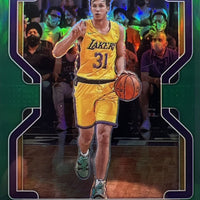 Austin Reaves 2021 2022 Panini Prizm Series GREEN Parallel Version Mint Rookie Card #165