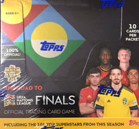 2022 Topps Match Attax Soccer Road to Nations League Finals HUGE 24 Pack Booster Pack Box with 240 Cards Total with Chance for Green, Purple and Crystal Parallels
