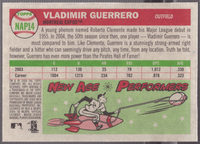 Vladimir Guerrero 2004 Topps Heritage New Age Performers Series Mint Card #NAP14
