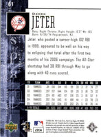 2006 Upper Deck SPx Baseball Series 100 Card Basic Set Loaded with Stars and Hall of Famers including Derek Jeter, David Ortiz, Mike Piazza and Ichiro Suzuki Plus

