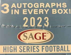 2023 Sage NFL Football Draft Picks HIGH Series Blaster Box with 3 GUARANTEED AUTOGRAPHS