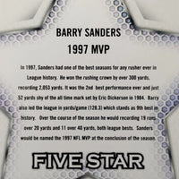 Barry Sanders 2024 SAGE Five Star Series Blue Star Version Mint Card #FS-4