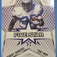 Barry Sanders 2024 SAGE Five Star Series Blue Star Version Mint Card #FS-4