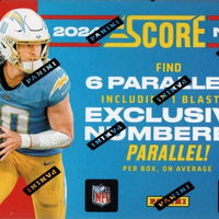 2024 Panini SCORE Football Series Blaster Box with EXCLUSIVE Retail Inserts and Numbered Parallels Plus