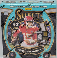2025 Panini SELECT Football Series MEGA Box Featuring 10 Mega Box EXCLUSIVE Pink Prizm Shock Parallels PLUS
