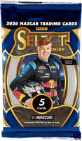 2026 Panini Select NASCAR Racing Series 30 Card Blaster Box with 6 Inserts or Parallels and Chance for EXCLUSIVE Orange Flash Prizms
