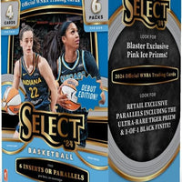 2024 Panini Select WNBA Basketball Blaster Box with EXCLUSIVE Pink ICE Prizms and Chance for Caitlin Clark, Angel Reese, Nika Muhl, Julie Vanloo, Aaliyah Edwards and Cameron Brink Rookie Cards Plus