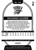 Shai Gilgeous-Alexander 2020 2021 Panini Hoops Basketball Series Mint 3rd Year Card #134
