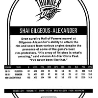 Shai Gilgeous-Alexander 2020 2021 Panini Hoops Basketball Series Mint 3rd Year Card #134