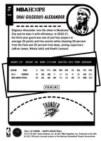 Shai Gilgeous-Alexander 2021 2022 Panini Hoops Basketball Series Mint 4th Year Card #3
