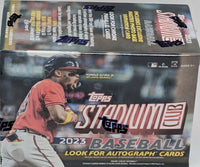 2023 Topps STADIUM CLUB Baseball Series Blaster Box of Packs with One EXCLUSIVE SEPIA per box on average
