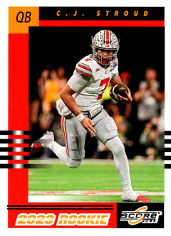 C.J. Stroud 2023 Score Football Series Mint Throwback Rookies ROOKIE C