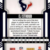 C.J. Stroud 2023 Score Football Series Mint ROOKIE Card #302