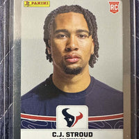 C.J. Stroud 2023 Panini NFL Sticker and Card Collection Silver Foil Rookie Card #72