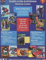 2026 Upper Deck Fleer Ultra Superman Factory Blaster Box with Chance for Exclusive Ultra Stars Green Parallels Plus
