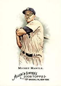 2008 Topps Allen Ginter Baseball Series Complete Mint Basic 300 Card Set (Baseball and Historical Figures!) Loaded with Baseball Stars, Rookies and Hall of Famers including Derek Jeter, Ken Griffey Jr, Mickey Mantle, Clayton Kershaw and Max Scherzer Plus