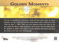 2012 Topps "Golden Moments" Series #2 Complete Mint Insert Set with Mays, Ripken, Strasburg+
