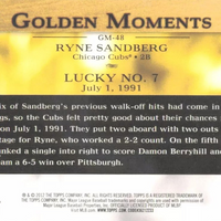 2012 Topps "Golden Moments" Series #2 Complete Mint Insert Set with Mays, Ripken, Strasburg+