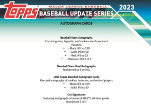 2023 Topps Baseball UPDATE Series 59 Card Hanger Box