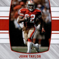 John Taylor 2022 Donruss Elite Throwback Threads Series Mint Insert Card #TT-10 Featuring an Authentic Red Jersey Swatch #224/299 Made